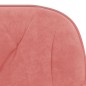 vidaXL Sillas de comedor 2 unidades terciopelo rosa