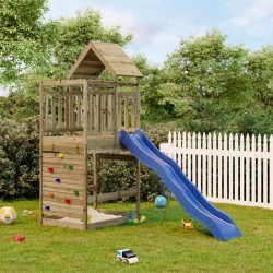 vidaXL Parque infantil de exterior madera de pino impregnada