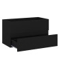 vidaXL Mueble con lavabo madera de ingeniería negro vidaXL Mueble con lavabo madera de ingeniería negro
