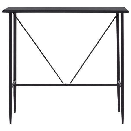 vidaXL Mesa alta de cocina MDF negro 120x60x110 cm