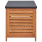 vidaXL Caja de almacenaje jardín madera maciza eucalipto 150x50x55 cm vidaXL Caja de almacenaje jardín madera maciza eucalipto 150x50x55 cm