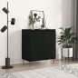 vidaXL Aparador de madera contrachapada negro 60x35x70 cm vidaXL Aparador de madera contrachapada negro 60x35x70 cm