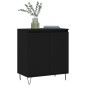 vidaXL Aparador de madera contrachapada negro 60x35x70 cm vidaXL Aparador de madera contrachapada negro 60x35x70 cm