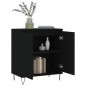 vidaXL Aparador de madera contrachapada negro 60x35x70 cm vidaXL Aparador de madera contrachapada negro 60x35x70 cm