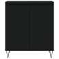 vidaXL Aparador de madera contrachapada negro 60x35x70 cm vidaXL Aparador de madera contrachapada negro 60x35x70 cm