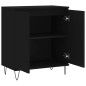 vidaXL Aparador de madera contrachapada negro 60x35x70 cm vidaXL Aparador de madera contrachapada negro 60x35x70 cm