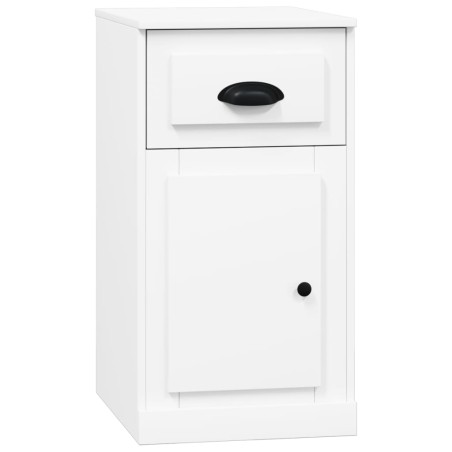 vidaXL Armario auxiliar cajón madera contrachapada blanco 40x50x75 cm