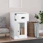 vidaXL Armario auxiliar cajón madera contrachapada blanco 40x50x75 cm vidaXL Armario auxiliar cajón madera contrachapada blanco 40x50x75 cm