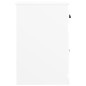 vidaXL Armario auxiliar cajón madera contrachapada blanco 40x50x75 cm vidaXL Armario auxiliar cajón madera contrachapada blanco 40x50x75 cm