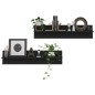 vidaXL Estante de pared 2 uds madera contrachapada negro 80x11,5x18 cm vidaXL Estante de pared 2 uds madera contrachapada negro 80x11,5x18 cm