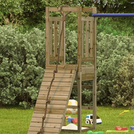 vidaXL Torre de juegos madera pino impregnada 53x46,5x169 cm