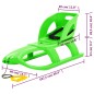 vidaXL Trineo con asiento polipropileno verde 102,5x40x23 cm vidaXL Trineo con asiento polipropileno verde 102,5x40x23 cm