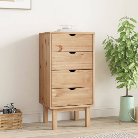 vidaXL Cajonera OTTA madera maciza de pino 45x39x90 cm