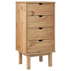 vidaXL Cajonera OTTA madera maciza de pino 45x39x90 cm