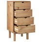 vidaXL Cajonera OTTA madera maciza de pino 45x39x90 cm vidaXL Cajonera OTTA madera maciza de pino 45x39x90 cm