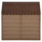 vidaXL Caseta para perros marrón PP 71x71,5x68 cm