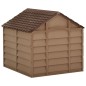 vidaXL Caseta para perros marrón PP 71x71,5x68 cm