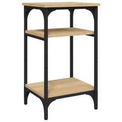 vidaXL Mesa auxiliar madera contrachapada roble Sonoma 35x30x60 cm