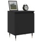 vidaXL Mesita de noche madera de ingeniería negro 40x30x50 cm vidaXL Mesita de noche madera de ingeniería negro 40x30x50 cm