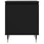 vidaXL Mesita de noche madera de ingeniería negro 40x30x50 cm vidaXL Mesita de noche madera de ingeniería negro 40x30x50 cm