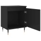 vidaXL Mesita de noche madera de ingeniería negro 40x30x50 cm vidaXL Mesita de noche madera de ingeniería negro 40x30x50 cm
