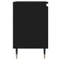 vidaXL Mesita de noche madera de ingeniería negro 40x30x50 cm vidaXL Mesita de noche madera de ingeniería negro 40x30x50 cm
