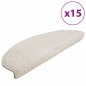 vidaXL Alfombras de peldaños de escalera 15 uds blanco 65x21x4 cm vidaXL Alfombras de peldaños de escalera 15 uds blanco 65x21x4 cm
