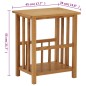 vidaXL Mesa revistero madera maciza de roble 45x35x55 cm vidaXL Mesa revistero madera maciza de roble 45x35x55 cm