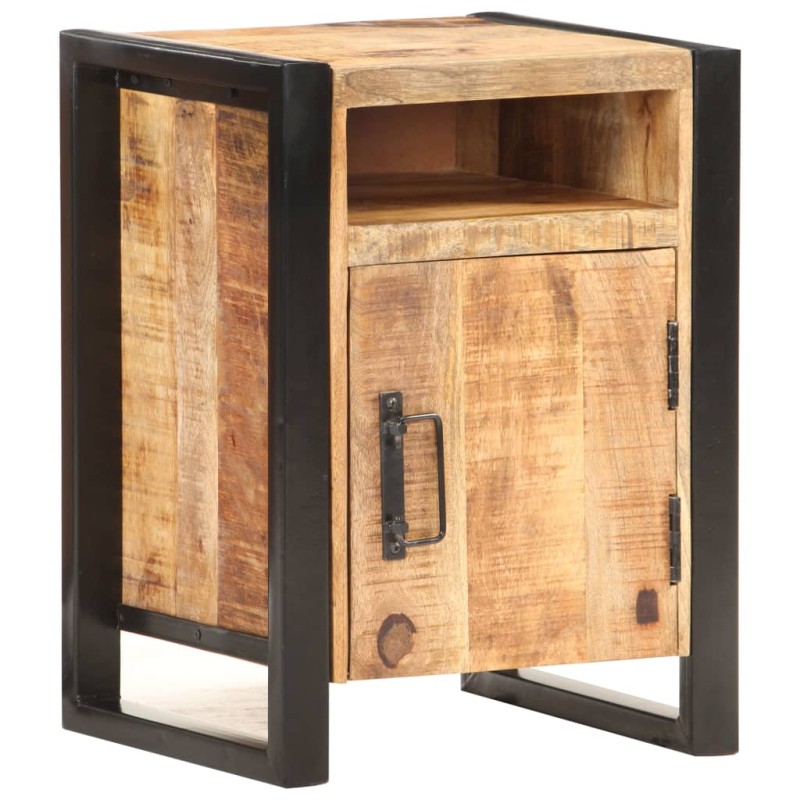 vidaXL Mesita de noche de madera maciza de mango 40x35x55 cm 