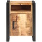 vidaXL Mesita de noche de madera maciza de mango 40x35x55 cm 