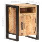 vidaXL Mesita de noche de madera maciza de mango 40x35x55 cm 