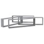 vidaXL Estante cubo pared 4 uds contrachapada gris Sonoma 100x15x30 cm vidaXL Estante cubo pared 4 uds contrachapada gris Sonoma 100x15x30 cm