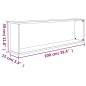 vidaXL Estante cubo pared 4 uds contrachapada gris Sonoma 100x15x30 cm vidaXL Estante cubo pared 4 uds contrachapada gris Sonoma 100x15x30 cm