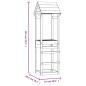 vidaXL Torre de juegos madera maciza de pino 53x46,5x194 cm vidaXL Torre de juegos madera maciza de pino 53x46,5x194 cm