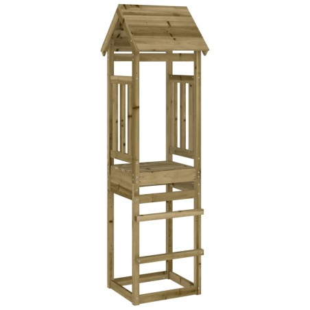 vidaXL Torre de juegos madera pino impregnada 52,5x46,5x206,5 cm