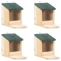 vidaXL Casas de ardilla 4 unidades madera de abeto vidaXL Casas de ardilla 4 unidades madera de abeto