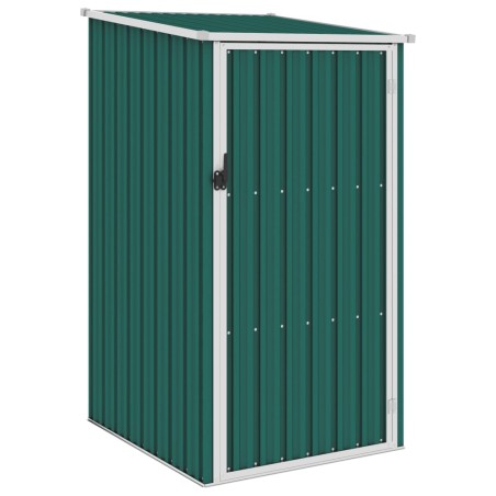 vidaXL Cobertizo de jardín verde acero galvanizado 87x98x159 cm 