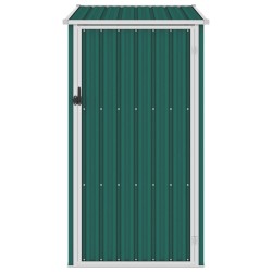 vidaXL Cobertizo de jardín verde acero galvanizado 87x98x159 cm 