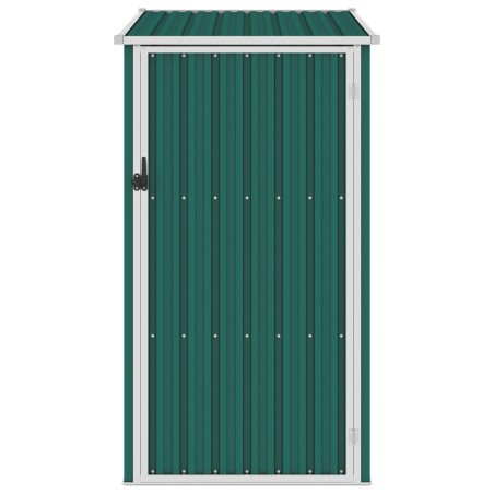 vidaXL Cobertizo de jardín verde acero galvanizado 87x98x159 cm 