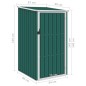 vidaXL Cobertizo de jardín verde acero galvanizado 87x98x159 cm vidaXL Cobertizo de jardín verde acero galvanizado 87x98x159 cm