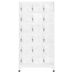 vidaXL Taquilla con 18 compartimentos de metal 90x40x180 cm 