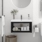 vidaXL Estructura de lavabo suspendido hierro negro 59x38x31 cm vidaXL Estructura de lavabo suspendido hierro negro 59x38x31 cm