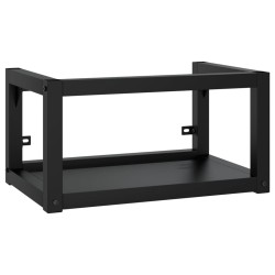 vidaXL Estructura de lavabo suspendido hierro negro 59x38x31 cm