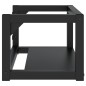 vidaXL Estructura de lavabo suspendido hierro negro 59x38x31 cm vidaXL Estructura de lavabo suspendido hierro negro 59x38x31 cm