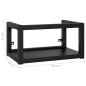 vidaXL Estructura de lavabo suspendido hierro negro 59x38x31 cm vidaXL Estructura de lavabo suspendido hierro negro 59x38x31 cm
