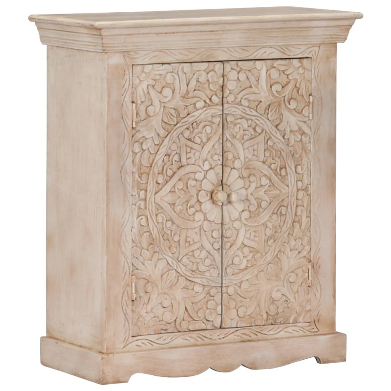 vidaXL Aparador de madera maciza de mango 65x30x75 cm