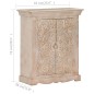 vidaXL Aparador de madera maciza de mango 65x30x75 cm