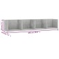 vidaXL Estante de pared para CD contrachapada hormigón 100x18x18 cm vidaXL Estante de pared para CD contrachapada hormigón 100x18x18 cm
