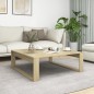 vidaXL Mesa de centro madera contrachapada roble Sonoma 100x100x35 cm vidaXL Mesa de centro madera contrachapada roble Sonoma 100x100x35 cm