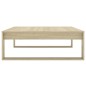 vidaXL Mesa de centro madera contrachapada roble Sonoma 100x100x35 cm vidaXL Mesa de centro madera contrachapada roble Sonoma 100x100x35 cm